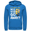 Men's Despicable Me Minion Go Away  Adult Pull Over Hoodie