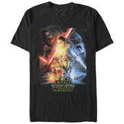 Men's Star Wars The Force Awakens Cool Poster  Adult T-Shirt