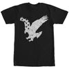 Men's Lost Gods Flying Eagle American Flag  Adult T-Shirt