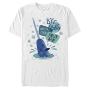 Men's Elf Narwhal I Hope You find Your Dad Text Poster  Adult T-Shirt