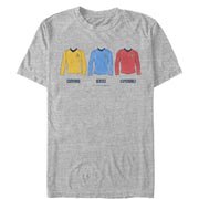 Men's Star Trek Shirt Color Rankings: Command, Science, Expendable  Adult T-Shirt