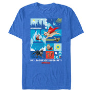 Men's DC League of Super-Pets Battle Ready Poster  Adult T-Shirt