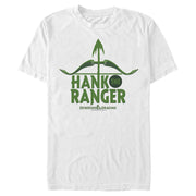 Men's Dungeons & Dragons Hank the Ranger Arrow Text Cartoon  Adult T-Shirt