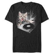 Men's Lost Gods DJ Space Kitten  Adult T-Shirt