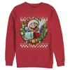 Men's Nintendo Ugly Christmas Mario Wreath  Adult Sweatshirt