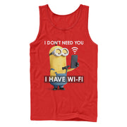 Men's Despicable Me Minion Wi-Fi  Adult Tank Top