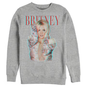 Men's Britney Spears Pop Star Glitch  Adult Sweatshirt