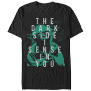 Men's Star Wars Yoda Sense the Dark Side  Adult T-Shirt