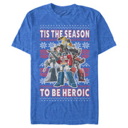 Men's Transformers Autobots Heroic Ugly Xmas  Adult T-Shirt