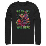 Men's Alice in Wonderland Rainbow Cheshire  Adult Long Sleeve Shirt