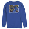 Men's MTV Cheetah Print Logo  Adult Sweatshirt