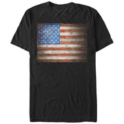 Men's Lost Gods Fourth of July  Wooden American Flag  Adult T-Shirt