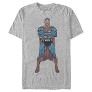 Men's Superman Bold Hero Pose  Adult T-Shirt