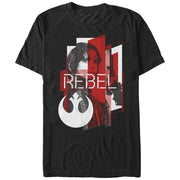 Men's Star Wars Rogue One Jyn Geometric Rebel Emblem Print  Adult T-Shirt