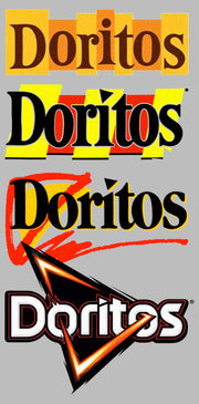 Men's Doritos Logo Evolution  Adult T-Shirt