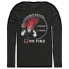 Men's Hercules Hades Valentine's Day Status, ON FIRE!  Adult Long Sleeve Shirt