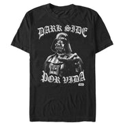 Men's Star Wars Dark Side Por Vida  Adult T-Shirt