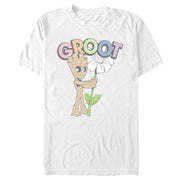 Men's Guardians of the Galaxy Colorful Baby Groot  Adult T-Shirt