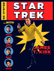 Men's Star Trek: The Original Series Captain Kirk Comic Print  Adult Pull Over Hoodie