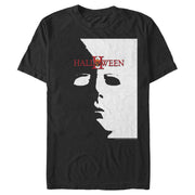 Men's Halloween II Michael Myers Mask Poster  Adult T-Shirt