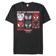 Men's Marvel Spider-Man: Into the Spider-Verse Mask  Collage  Adult T-Shirt