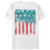 Men's Lost Gods Fourth of July  American Flag Watercolor Print  Adult T-Shirt