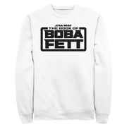 Men's Star Wars: The Book of Boba Fett Black Logo  Adult Sweatshirt