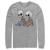 Men's The Simpsons Skeleton Bart and Lisa  Adult Long Sleeve Shirt