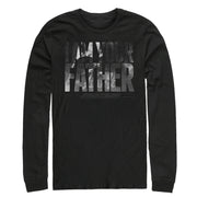 Men's Star Wars Darth Vader Space Father  Adult Long Sleeve Shirt