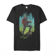 Men's Marvel Guardians of the Galaxy Vol. 2 Star-Lord Night  Adult T-Shirt