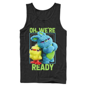 Men's Toy Story Ducky & Bunny Ready Pose  Adult Tank Top