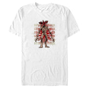 Men's Stranger Things Demogorgon Monster Logo Stacked  Adult T-Shirt