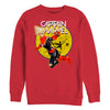 Men's Marvel Captain Marvel Vintage Ring  Adult Sweatshirt