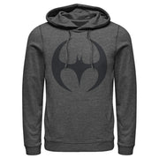 Men's Batman Logo Modern Wing Curve  Adult Pull Over Hoodie