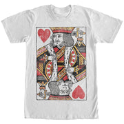 Men's Lost Gods Distressed King of Hearts  Adult T-Shirt