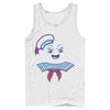 Men's Ghostbusters Stay Puft Marshmallow Man Face  Adult Tank Top