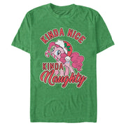 Men's My Little Pony: Friendship is Magic Christmas Pinkie Pie Naughty or Nice  Adult T-Shirt