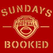 Men's ESPN Sundays Booked Gold  Adult T-Shirt