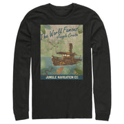 Men's Jungle Cruise La Quila Retro Poster  Adult Long Sleeve Shirt