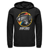 Men's Star Trek: The Next Generation Rainbow USS Enterprise Circle Galaxy Stars  Adult Pull Over Hoodie