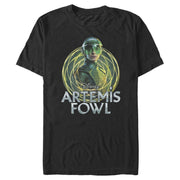 Men's Disney Artemis Fowl Captain Holly Short Swirl  Adult T-Shirt