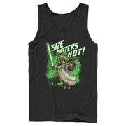 Men's Star Wars: The Clone Wars Yoda Size Matters Not  Adult Tank Top