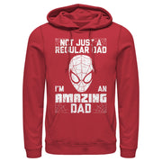 Men's Marvel Spider-Man Not Just a Regular Dad I'm an Amazing Dad  Adult Pull Over Hoodie