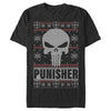 Men's Marvel Ugly Christmas Punisher Logo  Adult T-Shirt