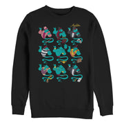 Men's Aladdin Genie Fashion Show  Adult Sweatshirt