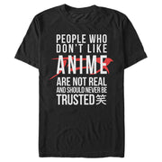 Men's Lost Gods Anime People Quote  Adult T-Shirt