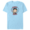 Men's Betty Boop Pink Hearts Betty  Adult T-Shirt