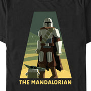 Men's Star Wars: The Mandalorian Din Djarin and Grogu Spotlight  Adult T-Shirt