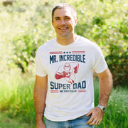 Men's The Incredibles Super Dad Metroville  Adult T-Shirt