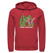 Men's MTV Christmas Tree Logo  Adult Pull Over Hoodie